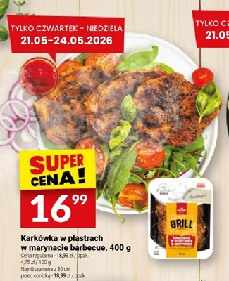 Karkówka w plastrach w marynacie barbecue Białecki promocja w Twój Market