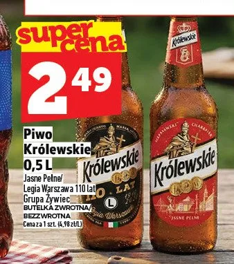 Piwo Królewskie 0,5l promocja w TOPAZ