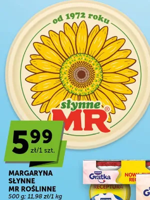 Margaryna Słynne MR Roślinne promocja w Euro Sklep