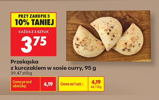 Przekąska z kurczakiem w sosie curry promocja w Biedronka