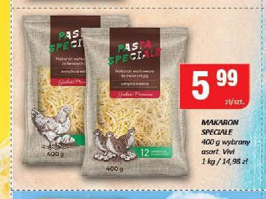Makaron penne Speciale promocja w Chorten