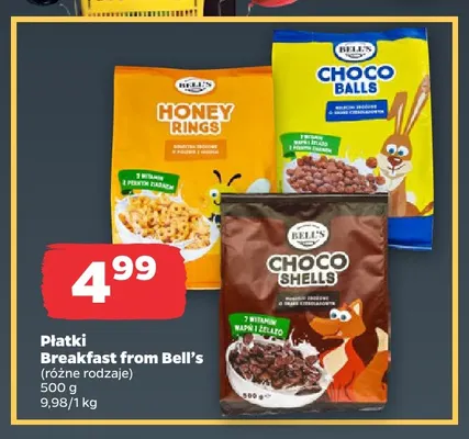 Płatki Breakfast from Bell's Honey Rings promocja w Netto