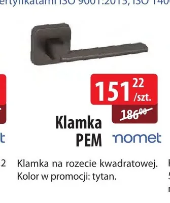 Klamka PEM Nomet tytan promocja w Dobre Dla Domu