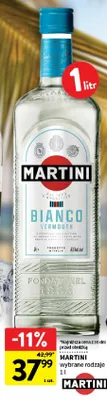 Vermouth Martini Bianco promocja w Intermarche
