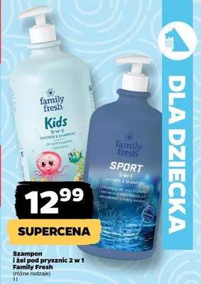 Szampon i żel pod prysznic 2 w 1, różne rodzaje promocja w Netto