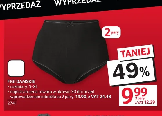 Figi damskie 2-pak promocja w Selgros