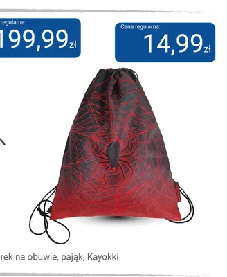 Worek na obuwie pająk Kayokki promocja w Smyk