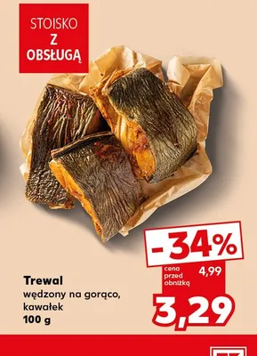 Trewal wędzony na gorąco kawałek promocja w Kaufland