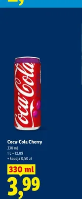 Napój gazowany Coca-Cola Cherry promocja w Lidl