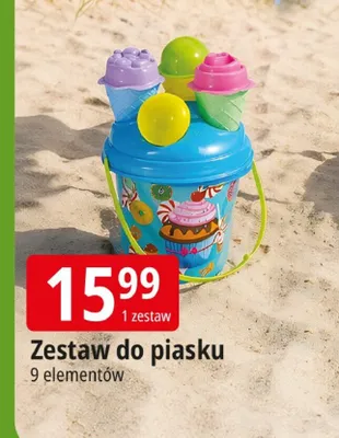 Zestaw do piasku 9 elementów promocja w Leclerc
