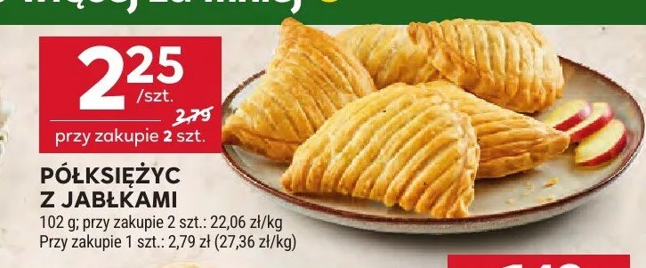 Półksiężyc z jabłkami promocja w Stokrotka