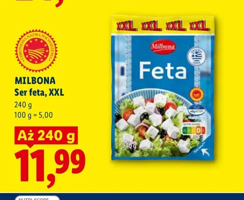 Ser feta XXL Milbona promocja w Lidl