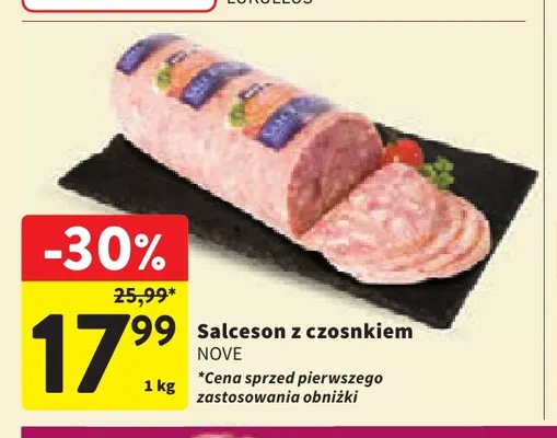 Salceson z czosnkiem Nove promocja w Intermarche