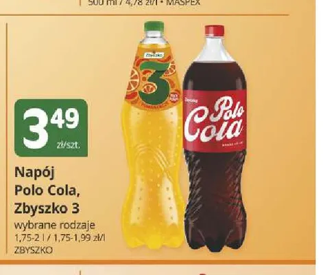 Napój Zbyszko 3 promocja w Marketvita