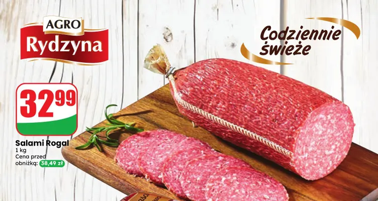 Salami Rogal Agro Rydzyna promocja w Dino