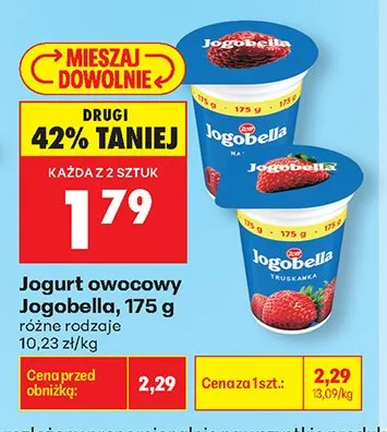 Jogurt owocowy Jogobella promocja w Biedronka