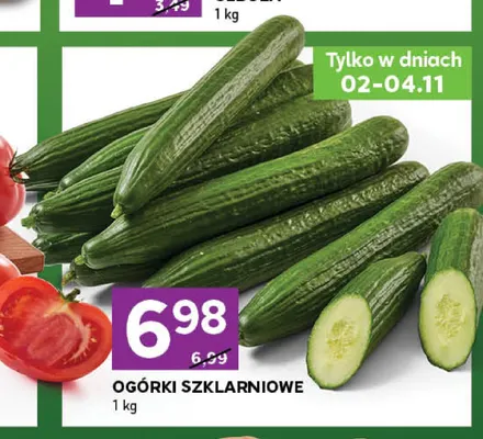 Ogórki szklarniowe promocja w Stokrotka