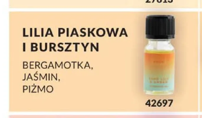 Olejek zapachowy Avon Lilia Piaskowa i Bursztyn promocja w AVON