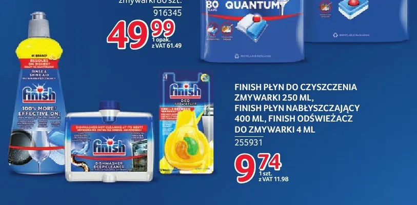 Płyn nabłyszczający Finish promocja w Selgros