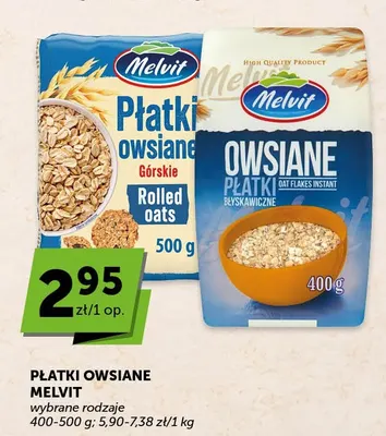 Płatki owsiane Melvit górskie promocja w Euro Sklep