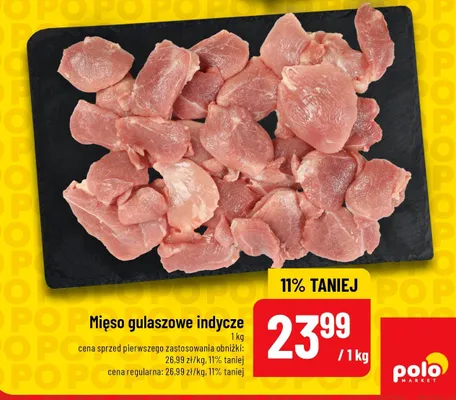 Mięso gulaszowe indycze promocja w POLOmarket