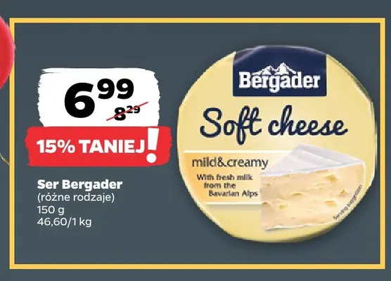 Ser Bergader promocja w Netto