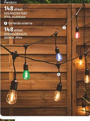 Girlanda solarna Pandoro promocja w Castorama