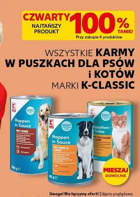 Karma dla kotów Häppchen in Gelee z indykiem i jagnięciną K-Classic promocja w Kaufland