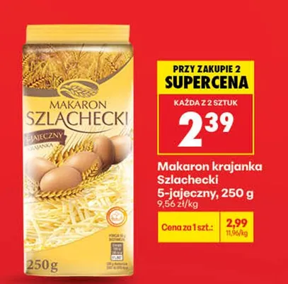 Makaron krajanka 5-jajeczny Szlachecki promocja w Biedronka