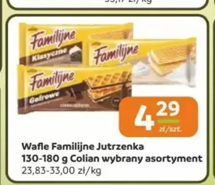 Wafle Familijne Jutrzenka 130-180g promocja w Gama