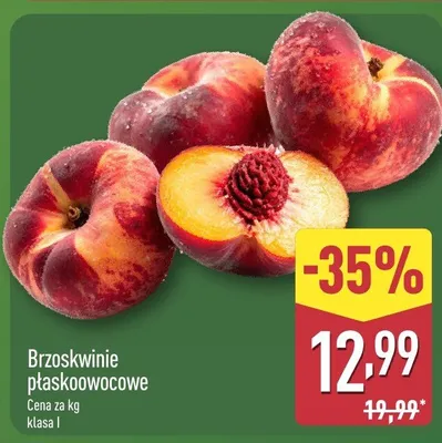 Brzoskwinie płaskoowocowe promocja w Aldi