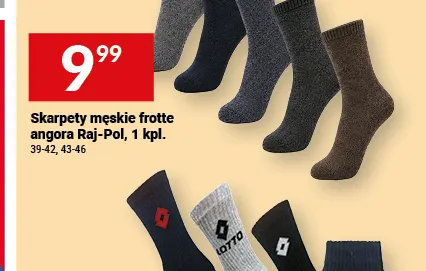 Skarpety męskie frotte angora Raj-Pol promocja w Twój Market