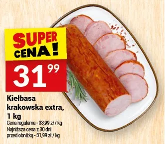 Kiełbasa krakowska extra promocja w Twój Market