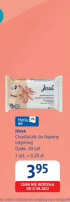 Chusteczki do higieny intymnej Jessa promocja w Drogerie DM