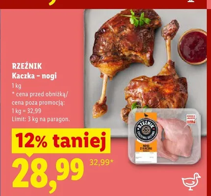 Kaczka nogi Rzeźnik promocja w Lidl