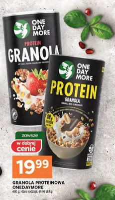 Granola proteinowa OneDayMore promocja w Stokrotka
