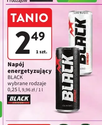 Napój energetyzujący Black promocja w Intermarche