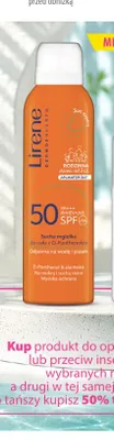 Sucha mgiełka do ciała Lirene Sun Expert SPF 50 promocja w Hebe