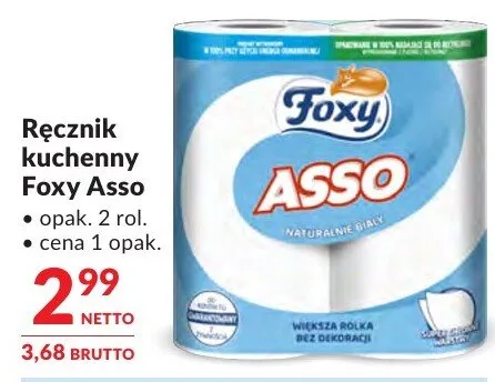 Ręcznik kuchenny Foxy Asso promocja w Makro