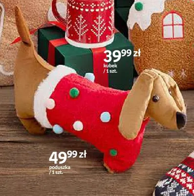 Poduszka piesek Joyful Xmas promocja w Empik