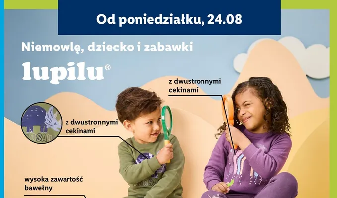 Bluza dresowa dziecięca Lupilu promocja w Lidl