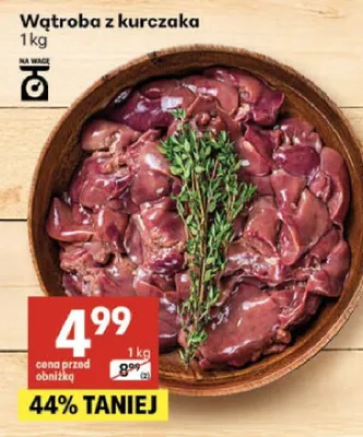 Wątroba z kurczaka promocja w Delikatesy Centrum