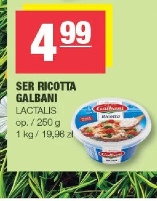 Ser Ricotta Galbani promocja w SPAR