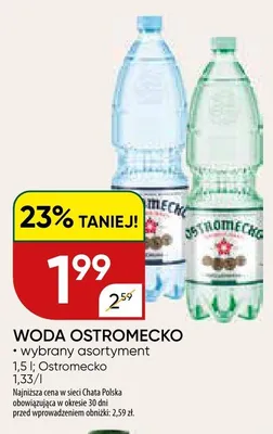 Woda Ostromecko promocja w Chata Polska