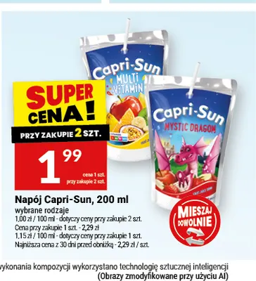 Napój Capri-Sun Multi Vitamin promocja w Twój Market