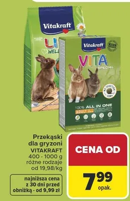 Przekąski dla gryzoni Vitakraft różne rodzaje promocja w Carrefour Market