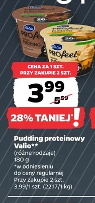 Pudding proteinowy Valio promocja w Netto