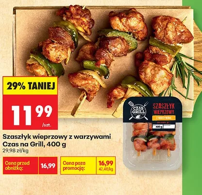 Szaszłyk wieprzowy z warzywami Nowak promocja w Biedronka