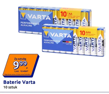 Baterie Varta Aaa promocja w Action