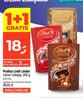 Praliny Lindt Lindor promocja w Dealz